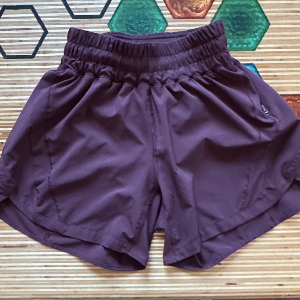 Lululemon Athletica Maroon Athletic Shorts